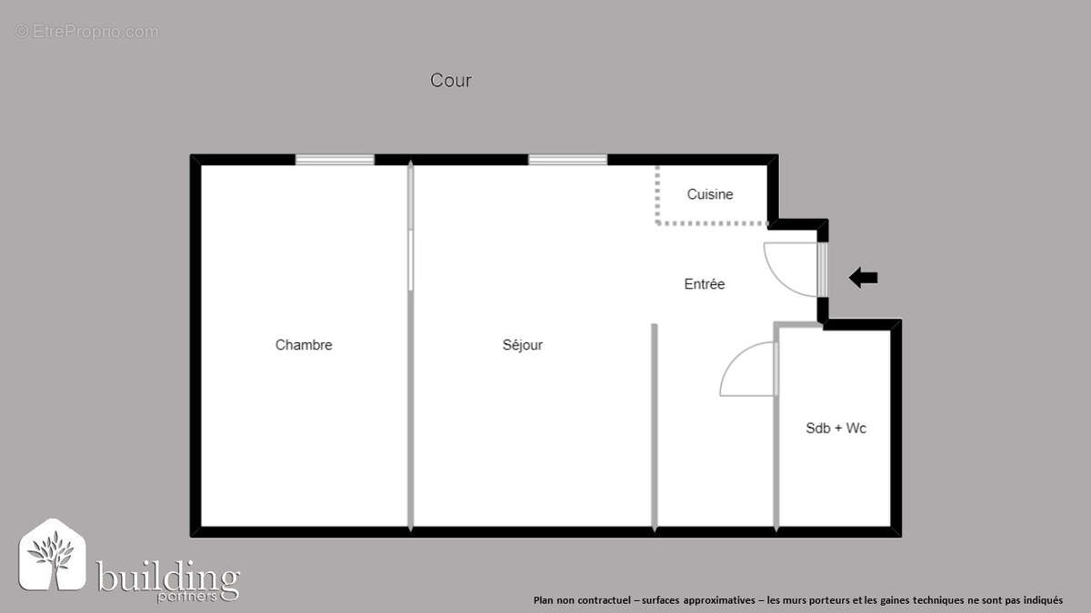 Guy Môquet Paris 18ème - Appartement 2 pièces 26,83 m² - photo 9