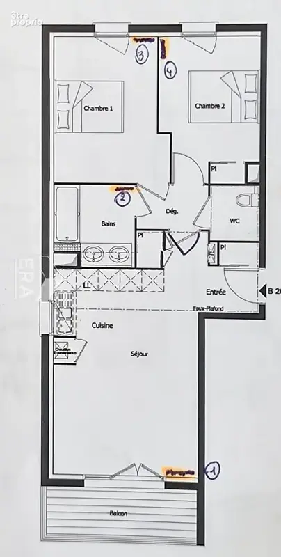 MERIGNAC - Appartement T3 de  58 m² en très bon état - Terrasse 6,5m² - Parking couvert - Ascenseur - photo 7