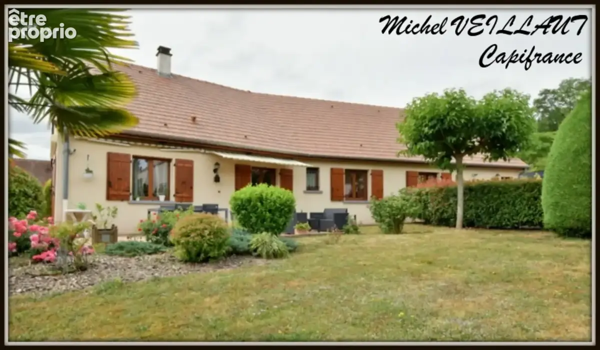 Maison à vendre plain-pied 5 pièces TOULON SUR ALLIER (03), 4 chambres, garage, terrain 1315 m² arboré - photo 2