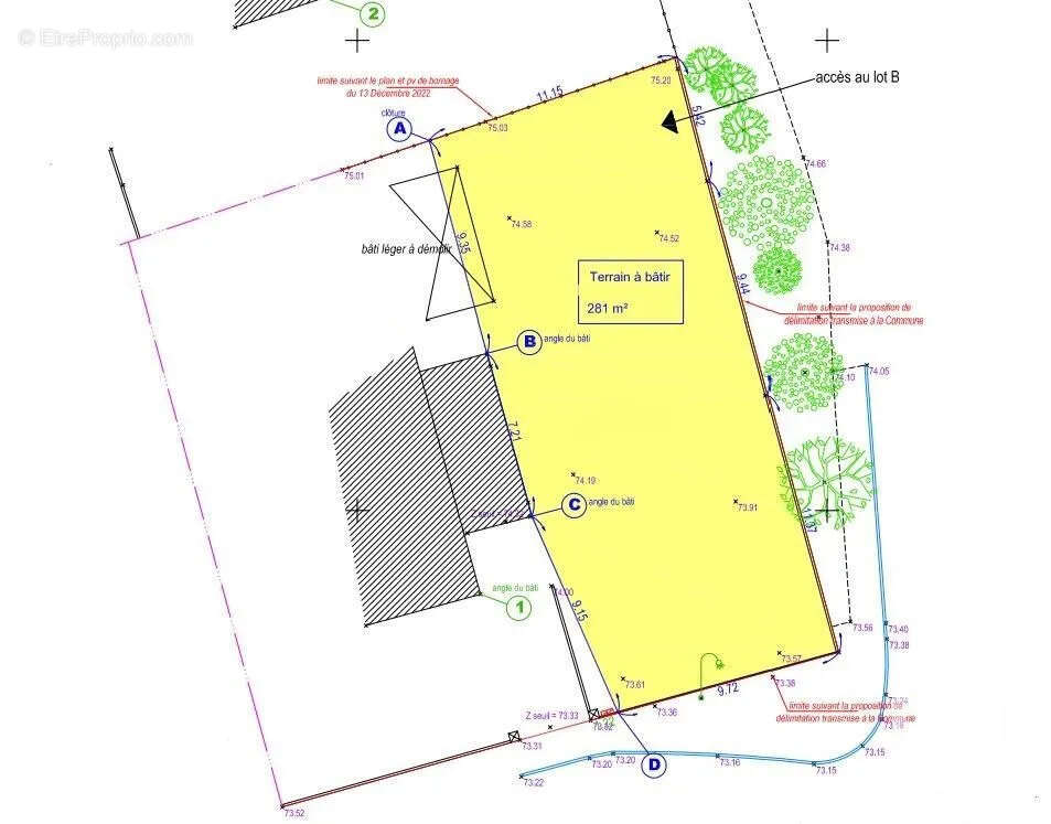 Terrain à LA RICHARDAIS