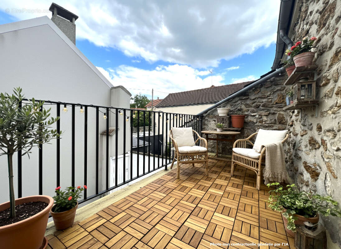 Maison de ville en pierre de type T3 avec extérieur - photo 8