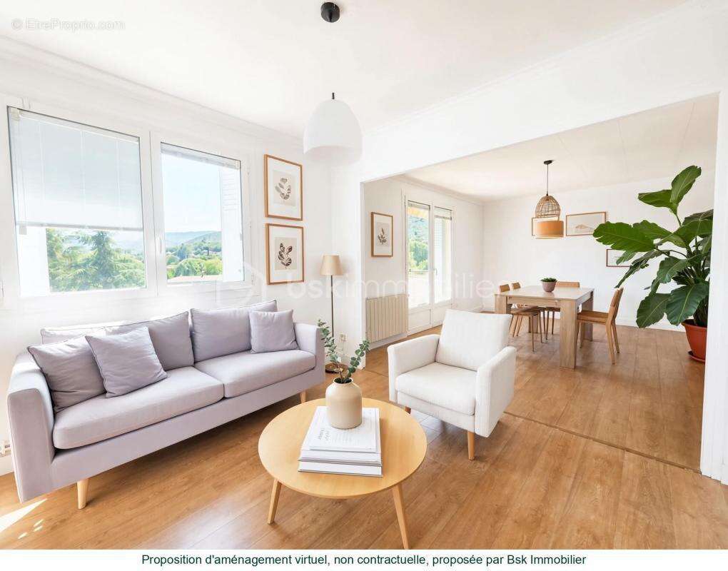 Appartement t4 avec balcon – 77,63 m² – ganges – proche toutes commodités - photo 6