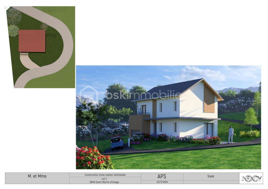 Terrain à SAINT-MARTIN-D&#039;URIAGE