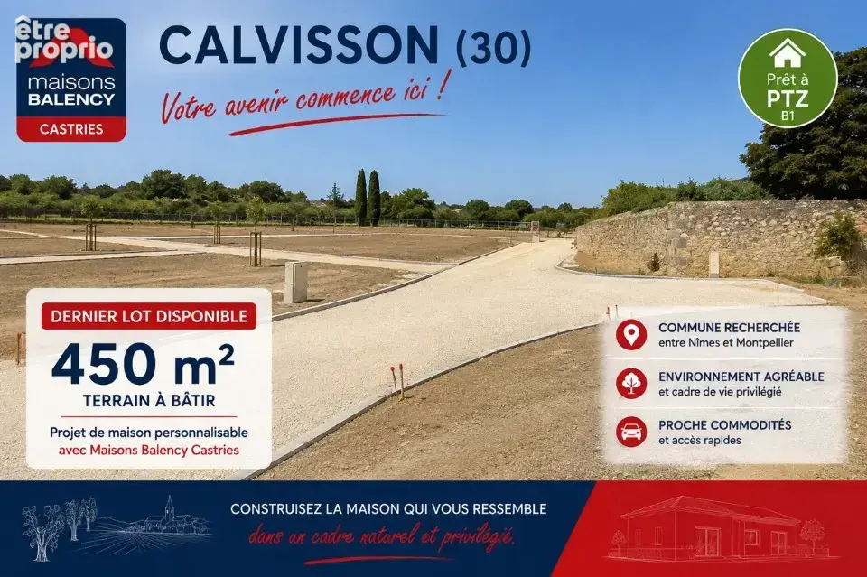 Terrain à CALVISSON