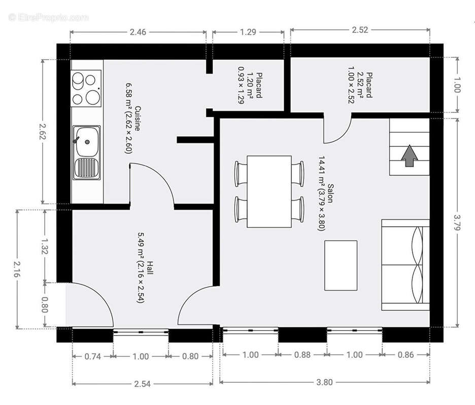 Appartement à PARIS-20E