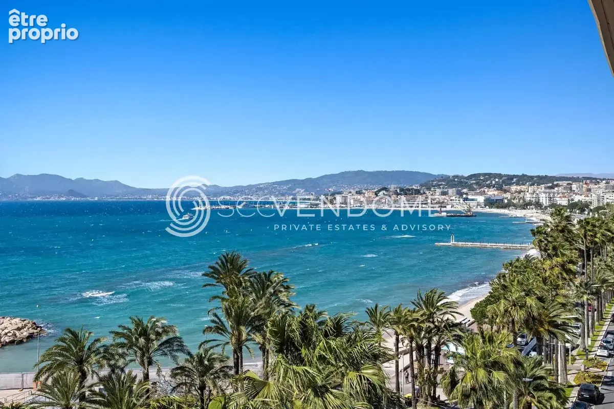 Cannes croisette 3 pieces renove vue mer panoramique a vendre - photo 8