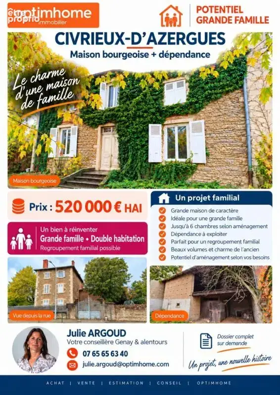Maison à vendre 8 pièces CIVRIEUX D'AZERGUES (69) - photo 4