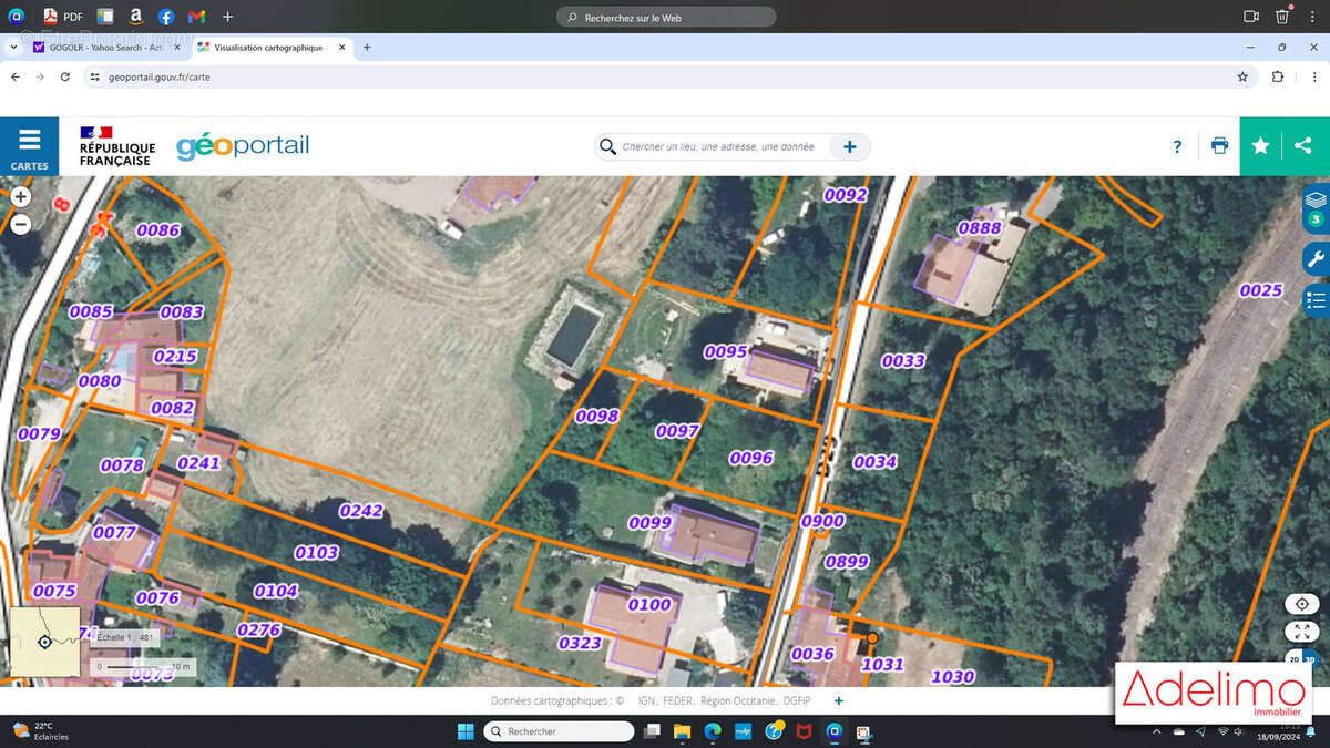 Terrain à CHAMBORIGAUD