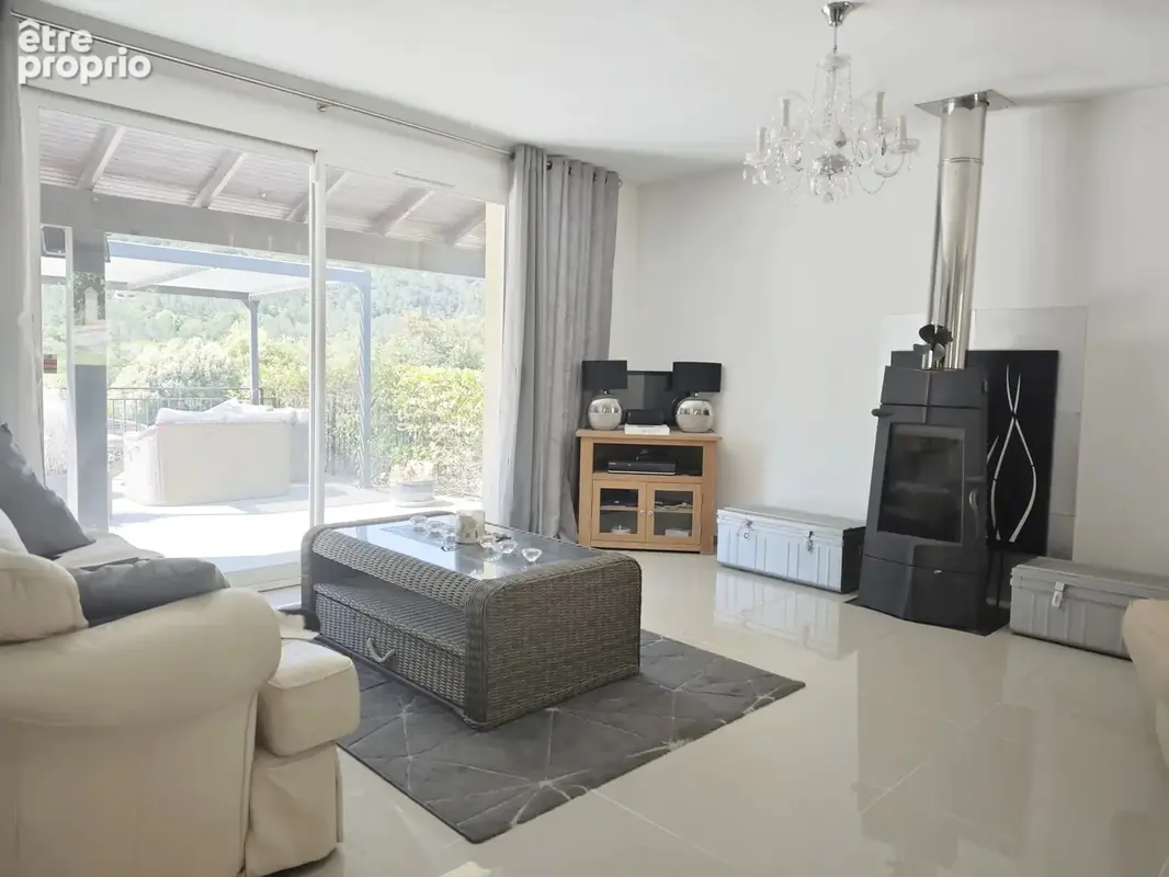 Villa  avec piscine, vue panoramique sur les montagnes et le Château de Puilaurens - photo 4