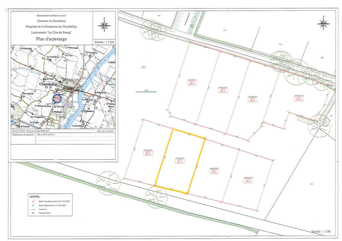 Terrain à CHAMBELLAY