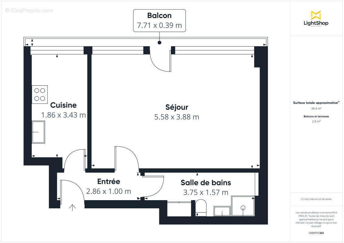 Appartement à PARIS-14E