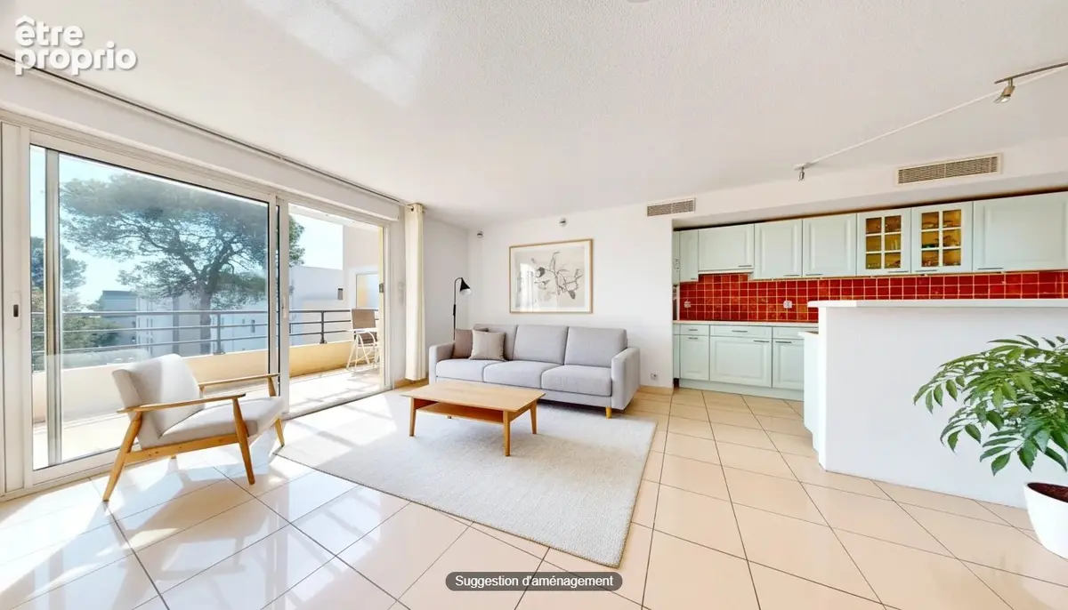 Saint-Aygulf - Appartement Traversant 3 pièces de 71 m2 terrasse panoramique, garage - photo 3