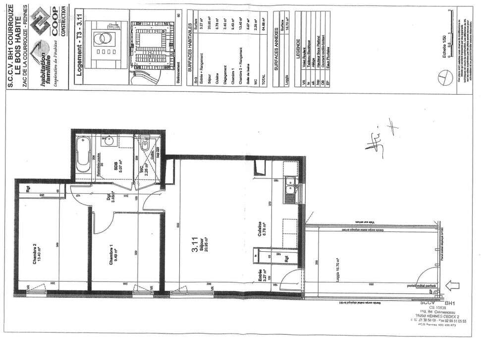 Appartement Rennes 3 pièce(s) 64.82 m2 - photo 13