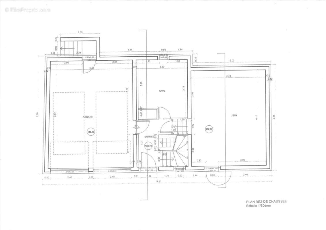 Plan du rez-de-chaussée - Maison à SURVILLIERS