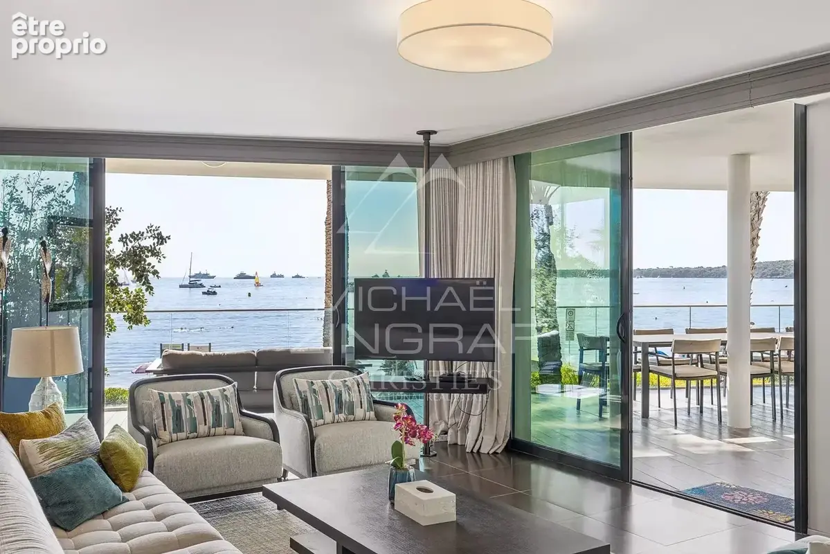 Cannes Palm Beach — Exceptionnel triplex de 462m2 en front de mer avec terrasses et jardin - photo 16