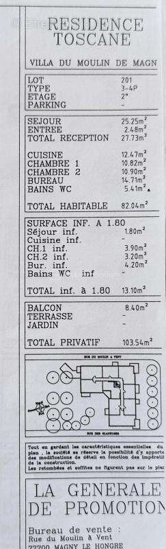 Appartement à MAGNY-LE-HONGRE