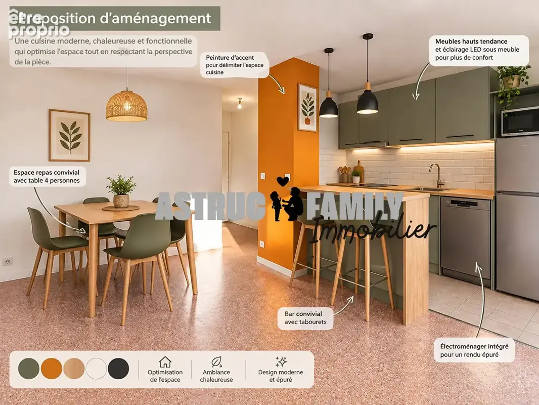 Montpellier - t2 - garage ferme - terrasses - parking -  39.59 m2 - photo 4