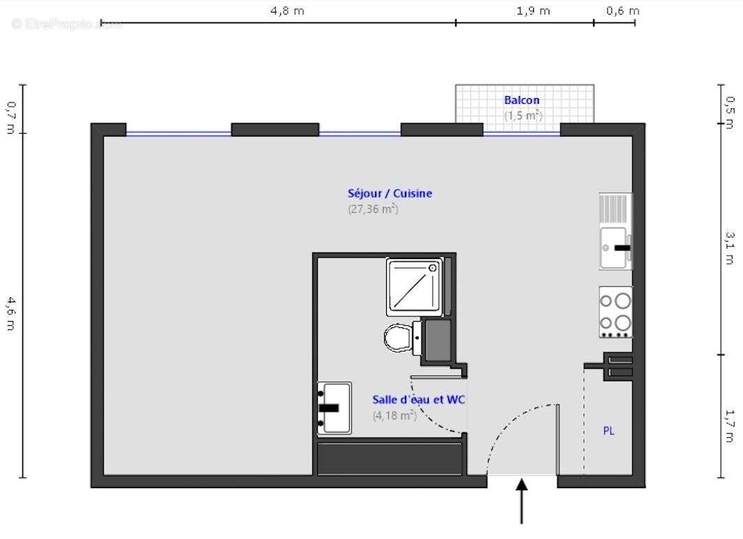 Grand studio / 2 P Nice centre - photo 11