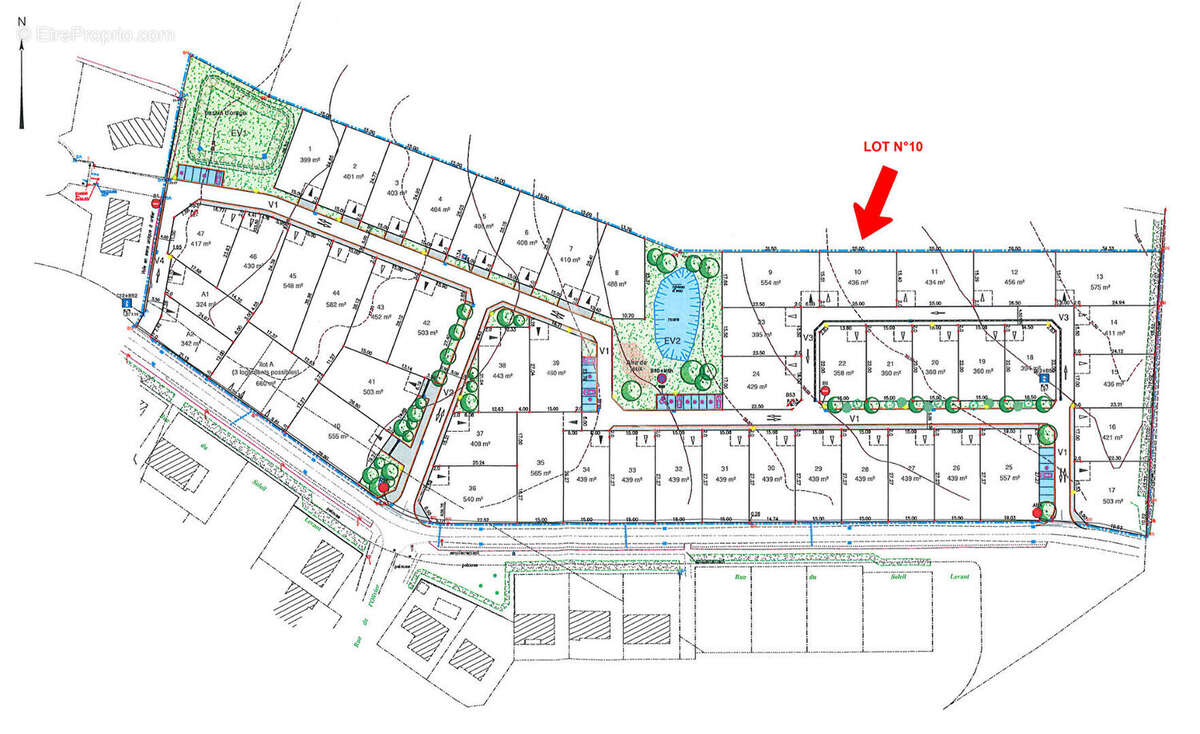 Terrain à L&#039;AIGUILLON-SUR-VIE