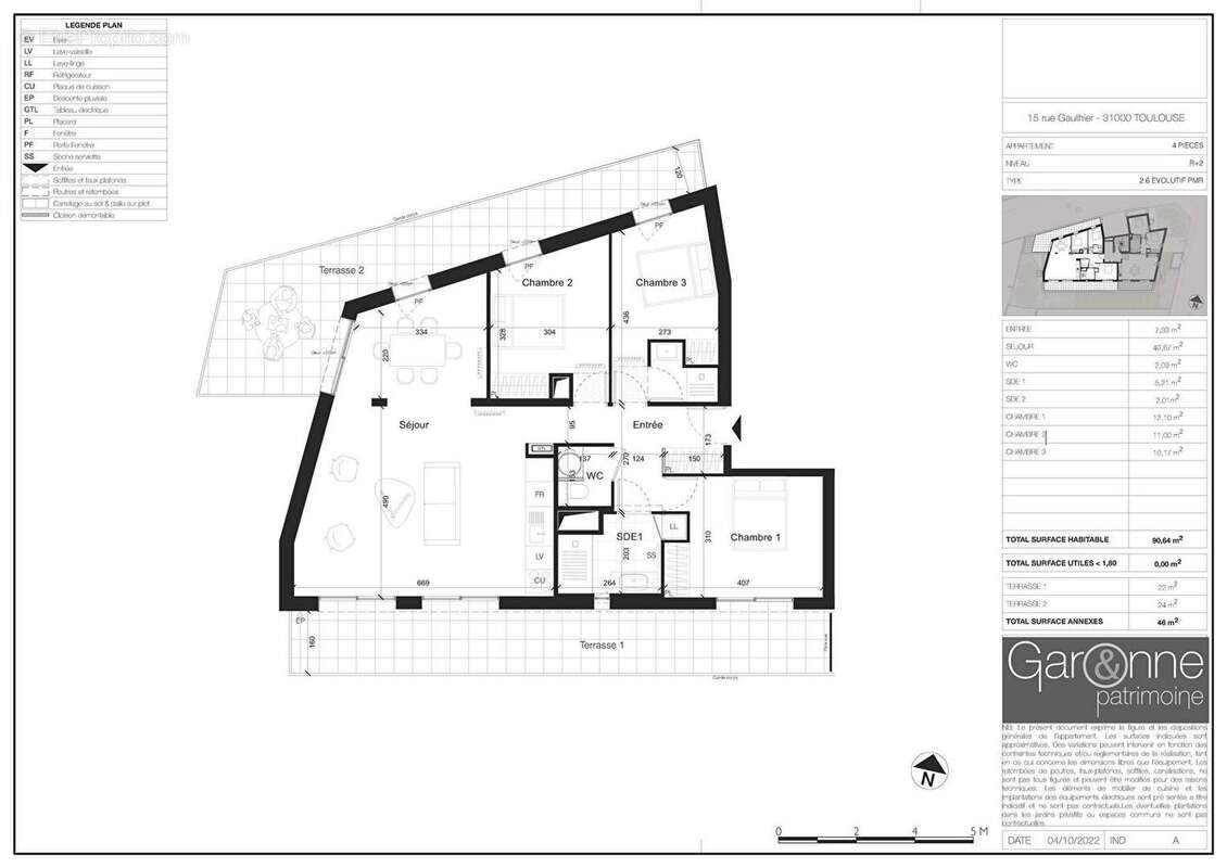 Appartement T4 avec parking quartier Côte Pavée à Toulouse - photo 4