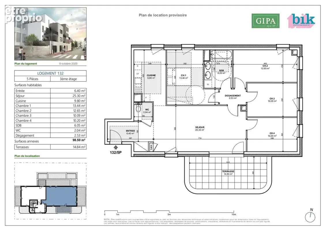 Appartement à SCHILTIGHEIM