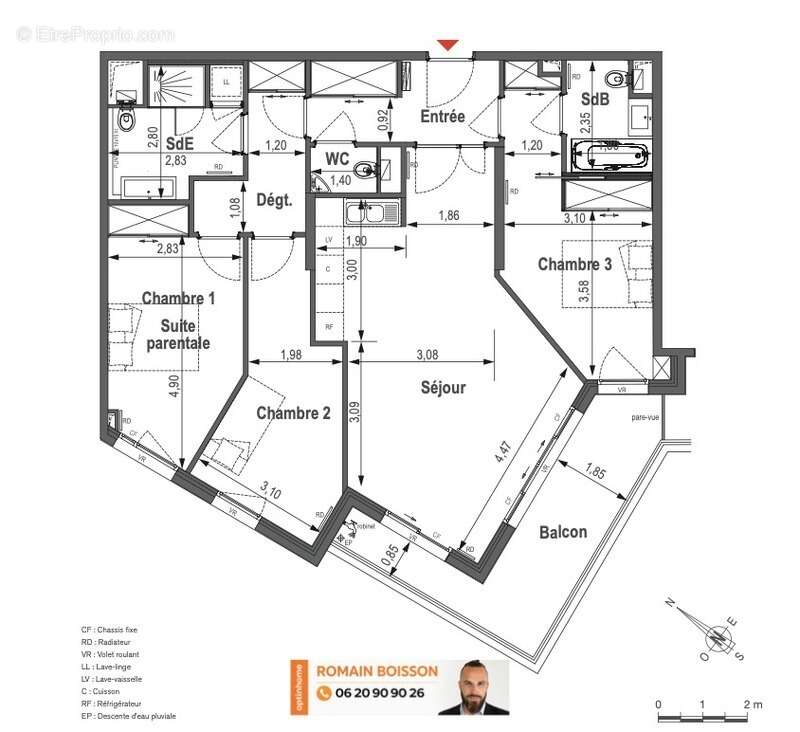 Appartement à PARIS-14E