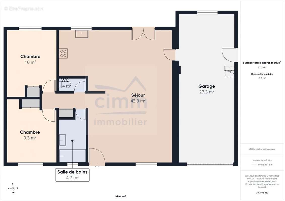 Maison de 70 m² sur un terrain de 1148 m² - photo 3