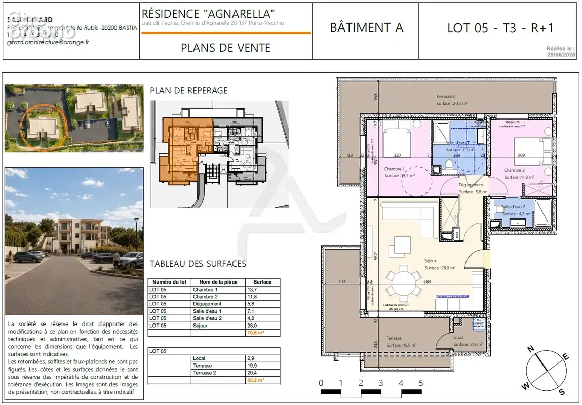 Agréable t3 de 70 m2  avec terrasses proche du centre-ville - photo 7