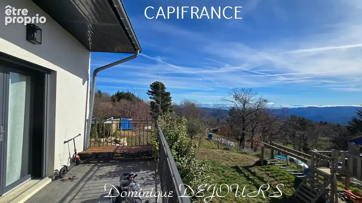 Ardèche - Magnifique Maison d'architecte de 184 m² habitable - Bel espace extérieur - Vue panoramique sur les montagnes ardèchoi - photo 65