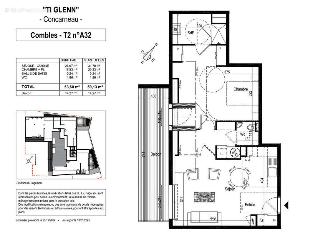 Appartement à CONCARNEAU