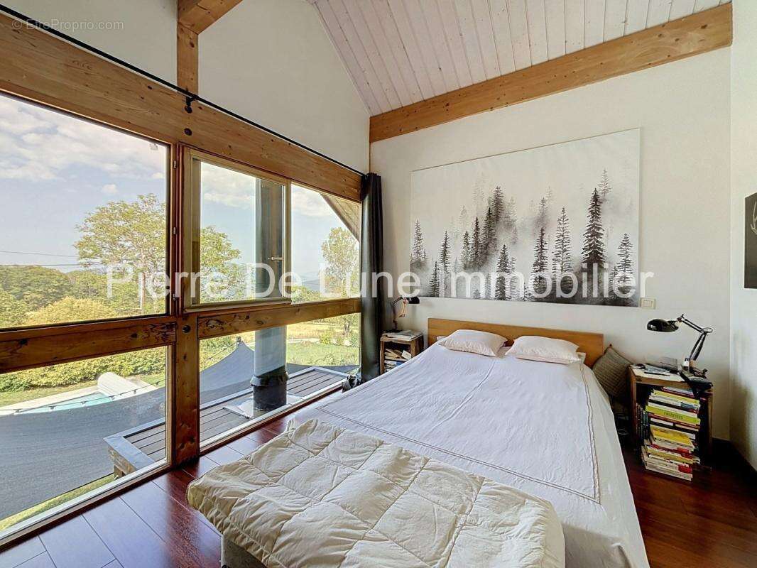 Trévignin – Maison d'exception en ossature bois avec vue dominante, piscine et panorama sur les montagnes - photo 28