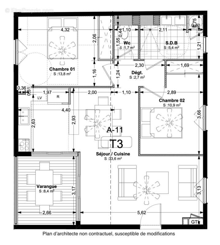 Appartement à SAINT-DENIS