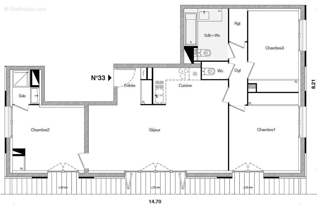 Appartement à TOULOUSE