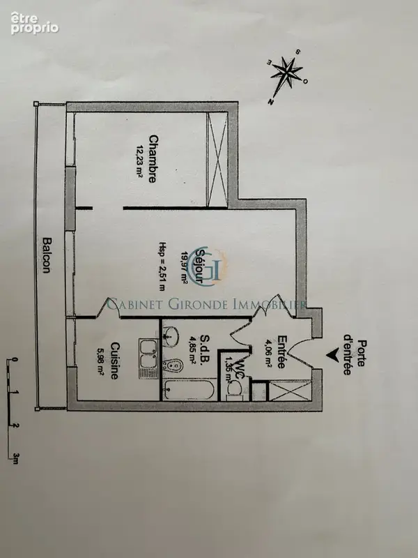 Cauderan appartement t2 balcon parking securise - photo 10