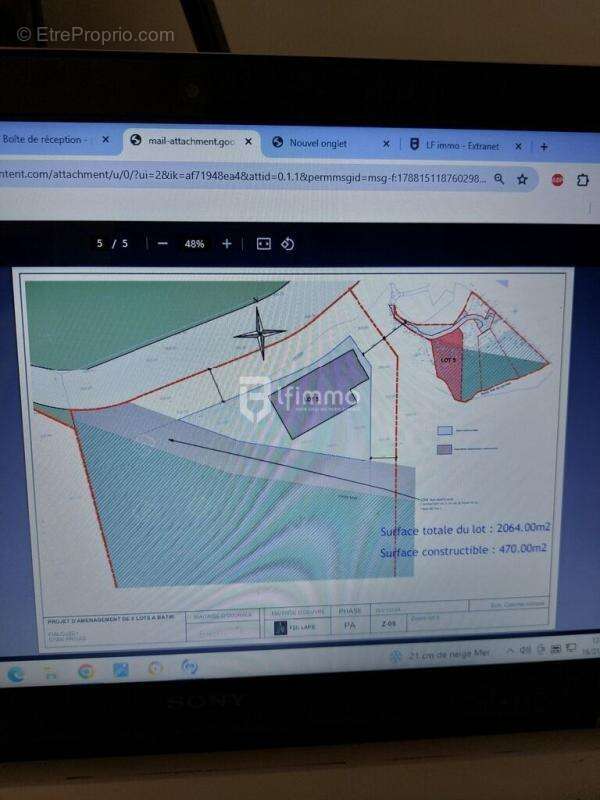Privas-(07000)-Terrain à bâtir pour la réalisation de 5 villas - photo 7