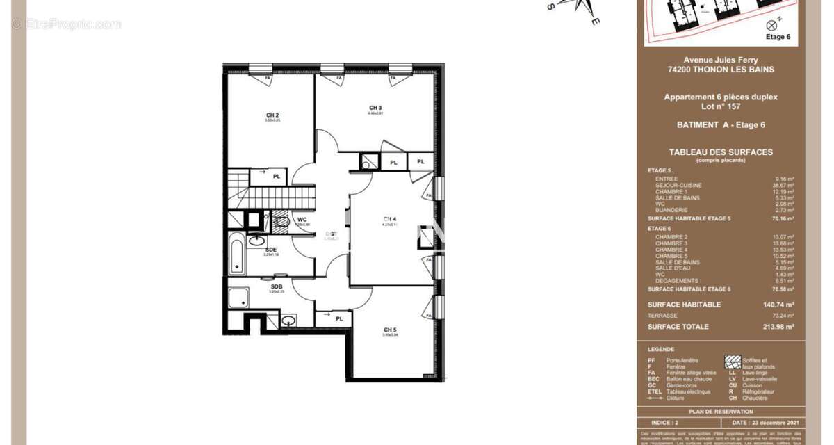 Appartement à THONON-LES-BAINS