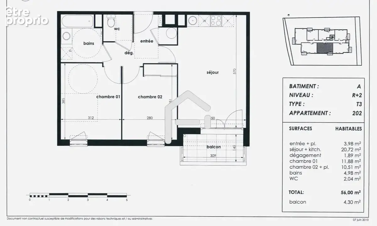 Appartement à TOULOUSE