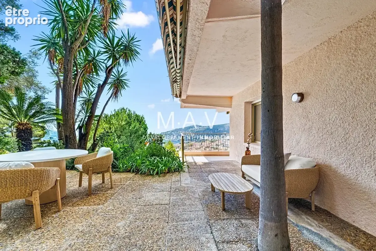 Villefranche-sur-mer/ appartement villa 3 pièces au calme luxueusement rénové terrasses jardin vue mer panoramique piscine - photo 44