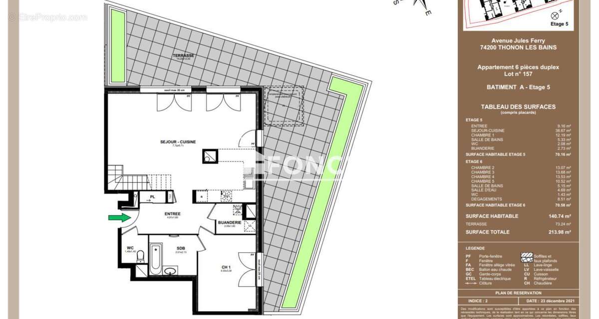 Appartement à THONON-LES-BAINS