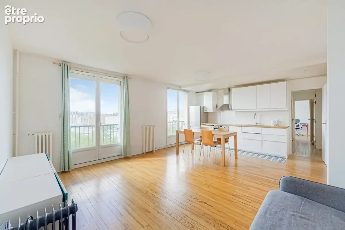 Appartement Paris 3 pièce(s) 57 m2 - photo 1