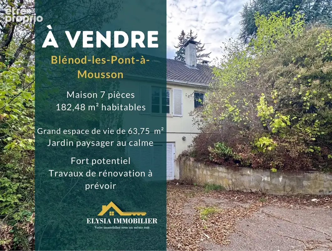Maison type T7 de 182.48 m2 situé au 1 rue du Puits sur la commune de Blenod-les-Pont-à-Mousson (54700) - photo 1