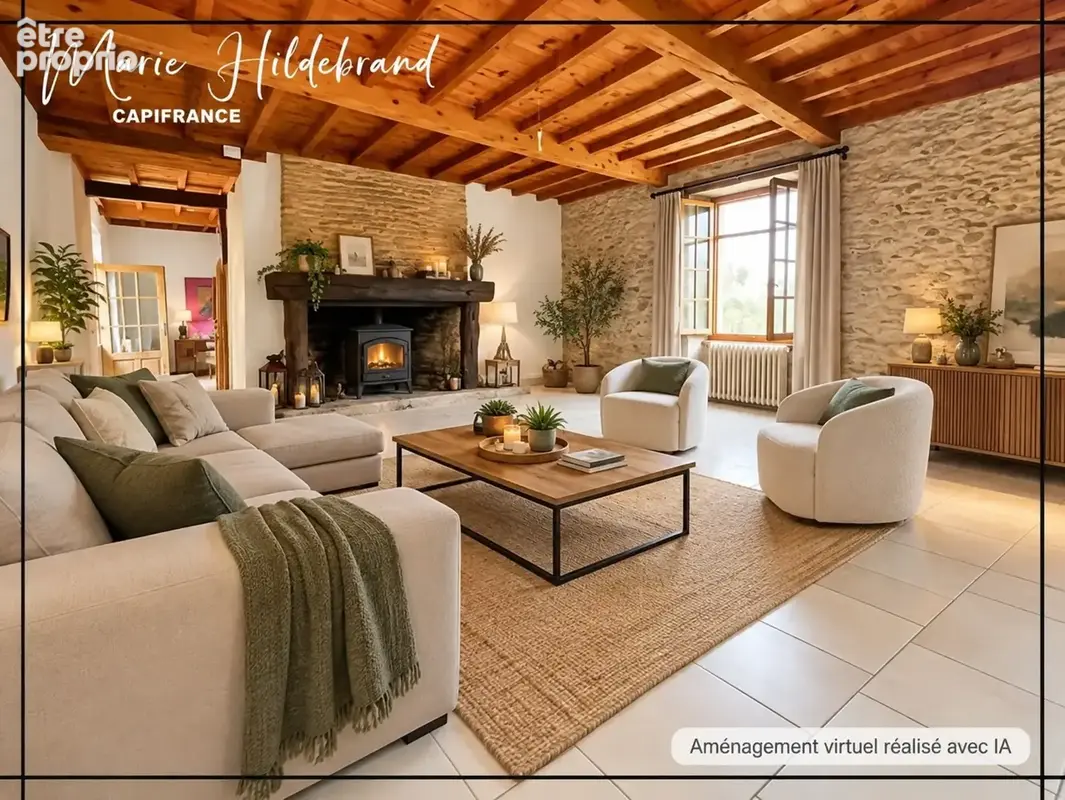 Maison en pierre familiale de 245m² - jardin de + de 1600m² - 4 chambres - photo 3