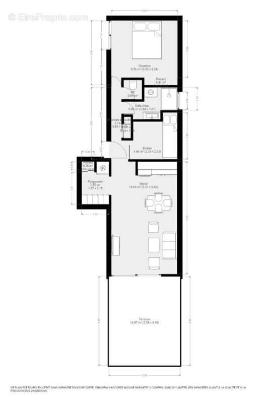 COEUR DE VILLE - Appartement rénové avec terrasse et garage - photo 7