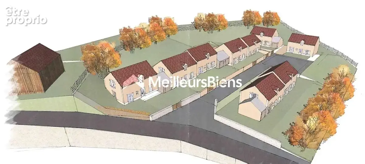 Buhy (95) : terrain de 5 497 m² avec permis d'aménager 9 lots - photo 1