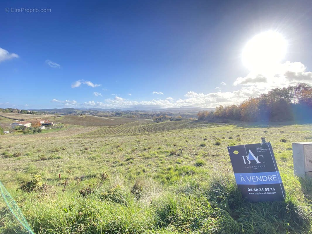 Terrain à bâtir à 5km de Limoux de 1051m2, vue sur les Pyrénées, environnement nature - photo 4