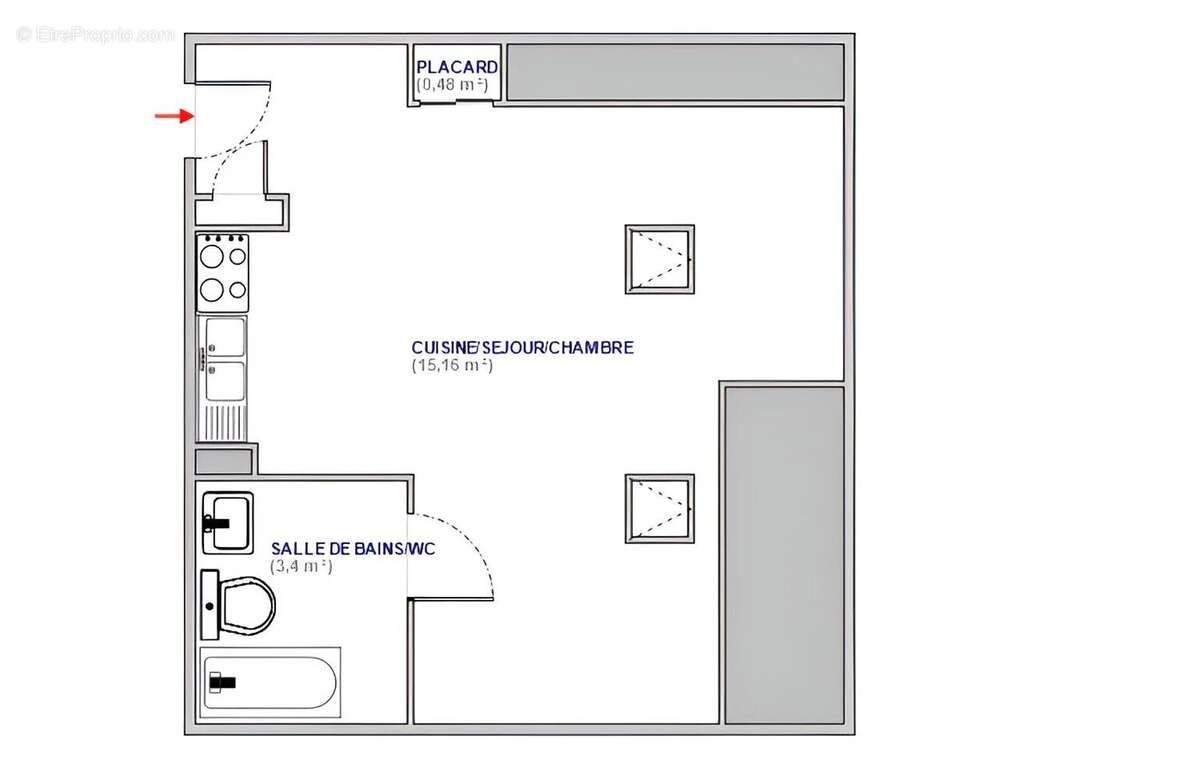 Appartement VALCENIS Studio 19 m2 + garage  - Les Alpages (2/4 pers.) - SOUS BAIL - photo 2