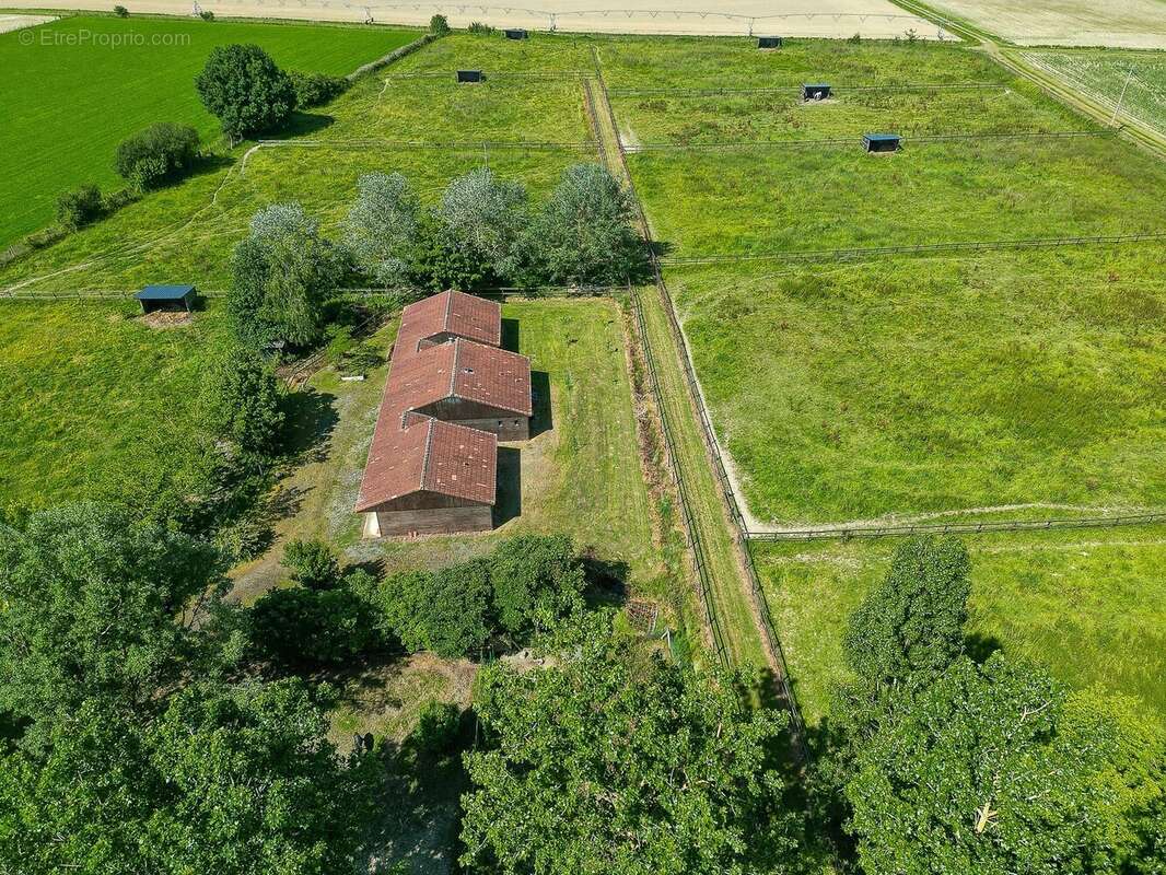 Vue 3 chalets et près - Maison à TARBES