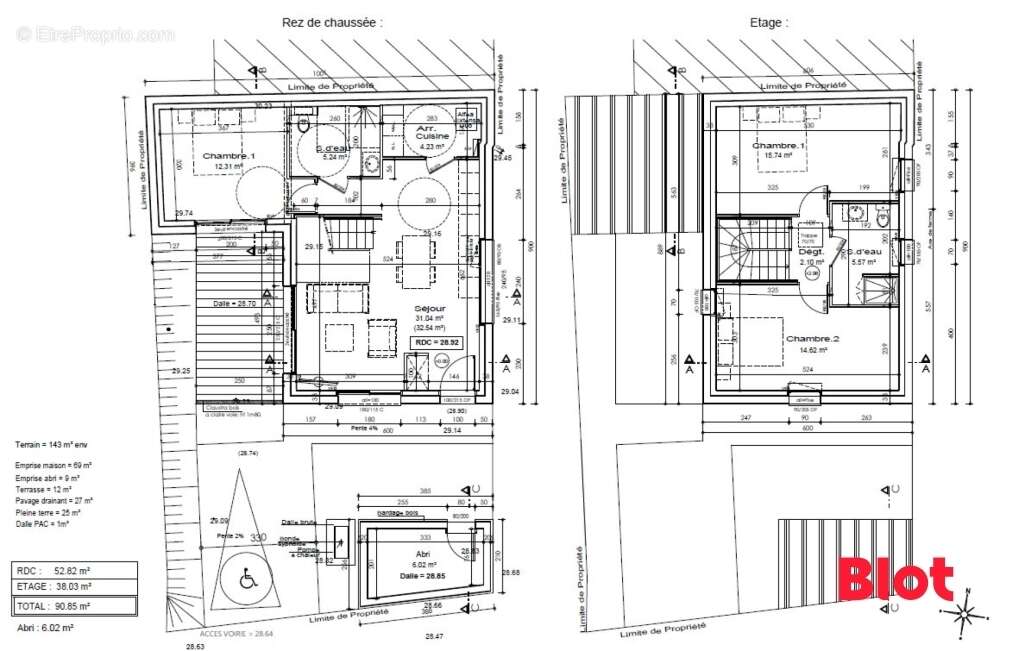 Terrain à MORDELLES