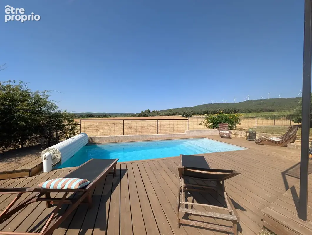 Villa plain-pied avec piscine, vue nature, 3 chambres et garage à 10 min de Saint-Marcel-d'Aude - photo 2