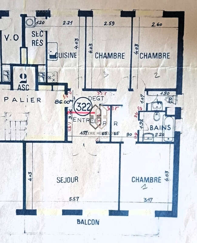Appartement à CHENNEVIERES-SUR-MARNE